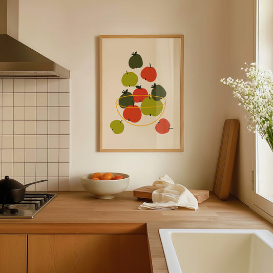 APPLES IN A BOWL PRINT