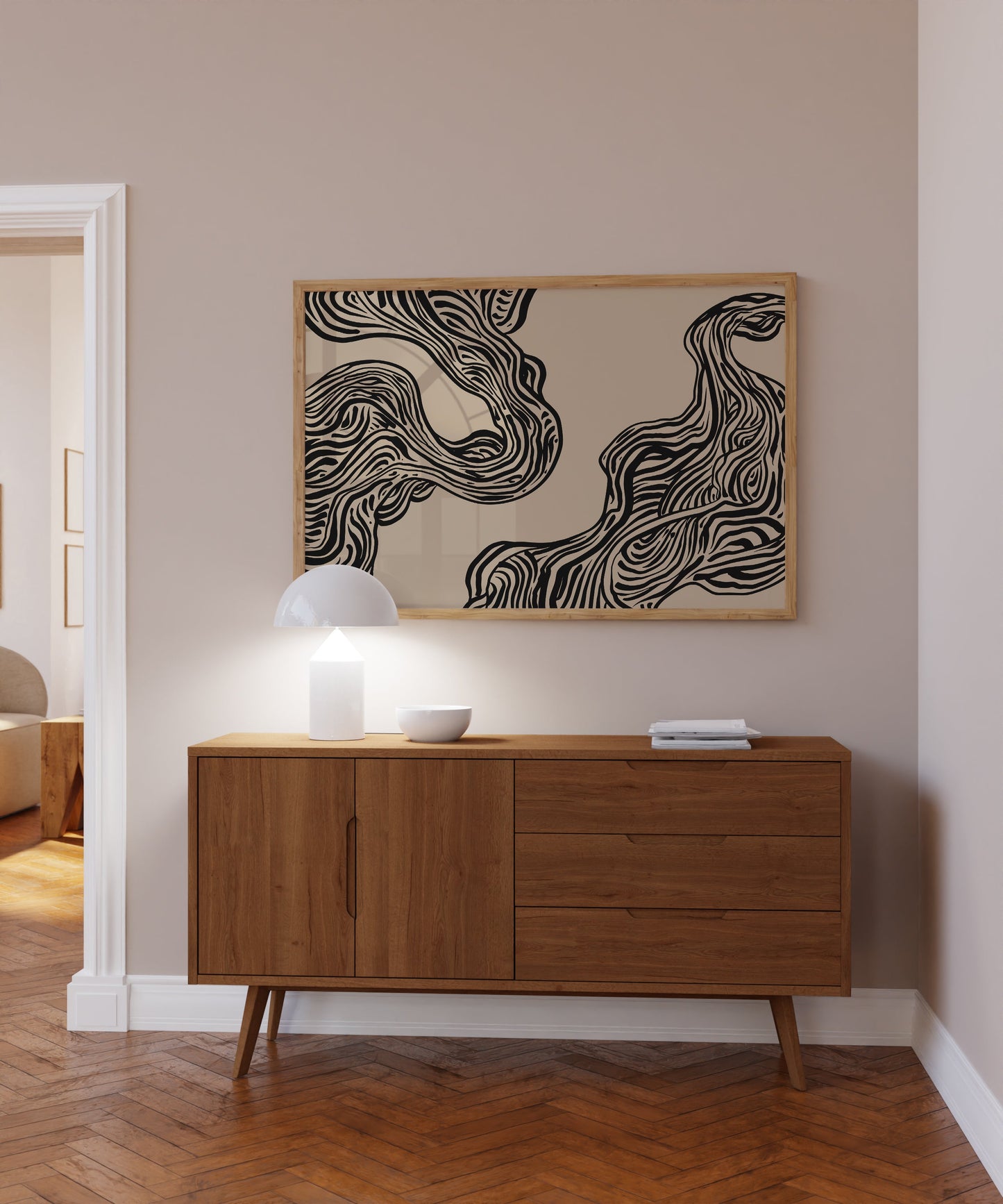 ABSTRACT LINES PRINT
