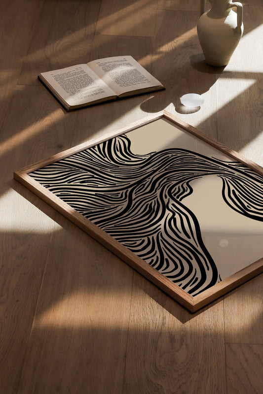 ABSTRACT LINES PRINT