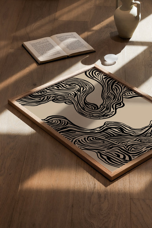 ABSTRACT LINES PRINT