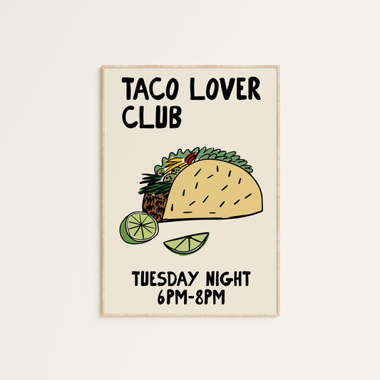 TACO LOVER CLUB PRINT