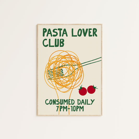 PASTA LOVER CLUB PRINT