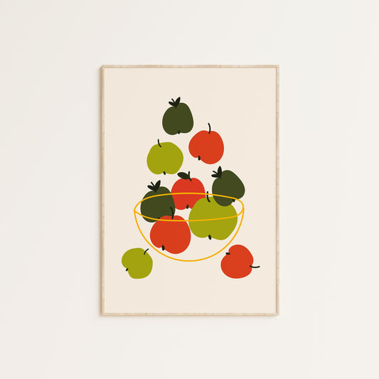 APPLES IN A BOWL PRINT