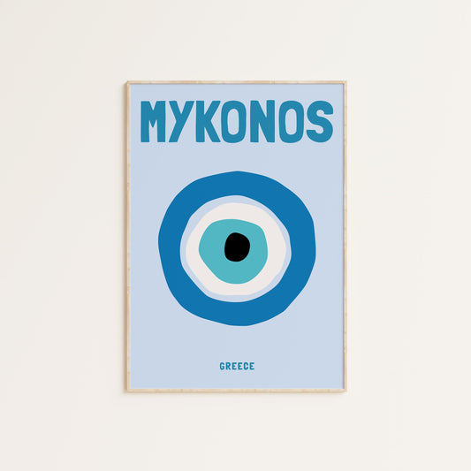 MYKONOS GREECE PRINT