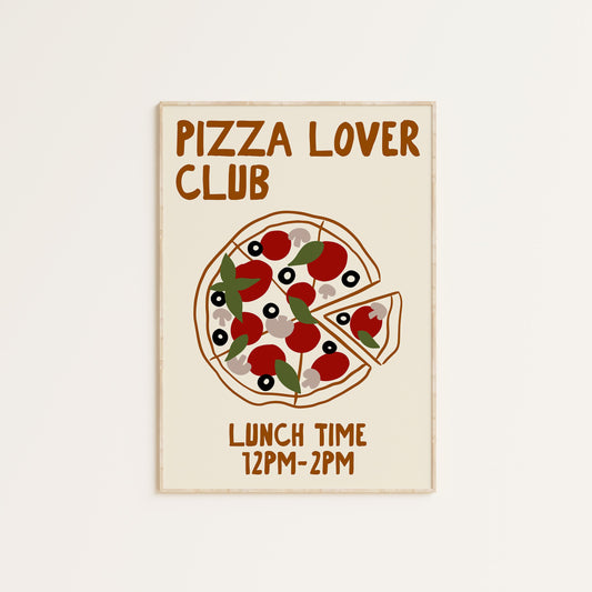 PIZZA LOVER CLUB PRINT