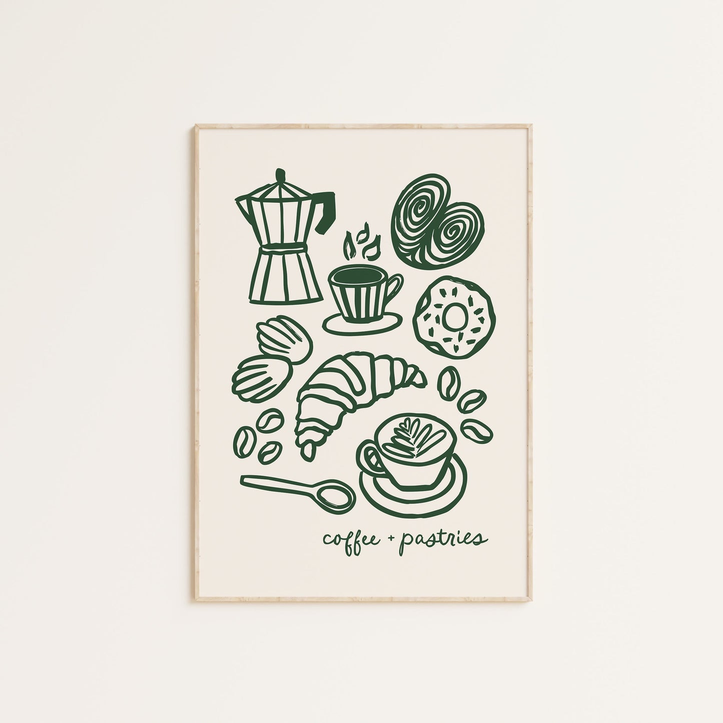 COFFEE AND PASTRIES PRINT