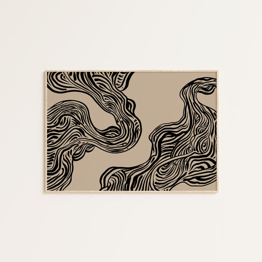 ABSTRACT LINES PRINT
