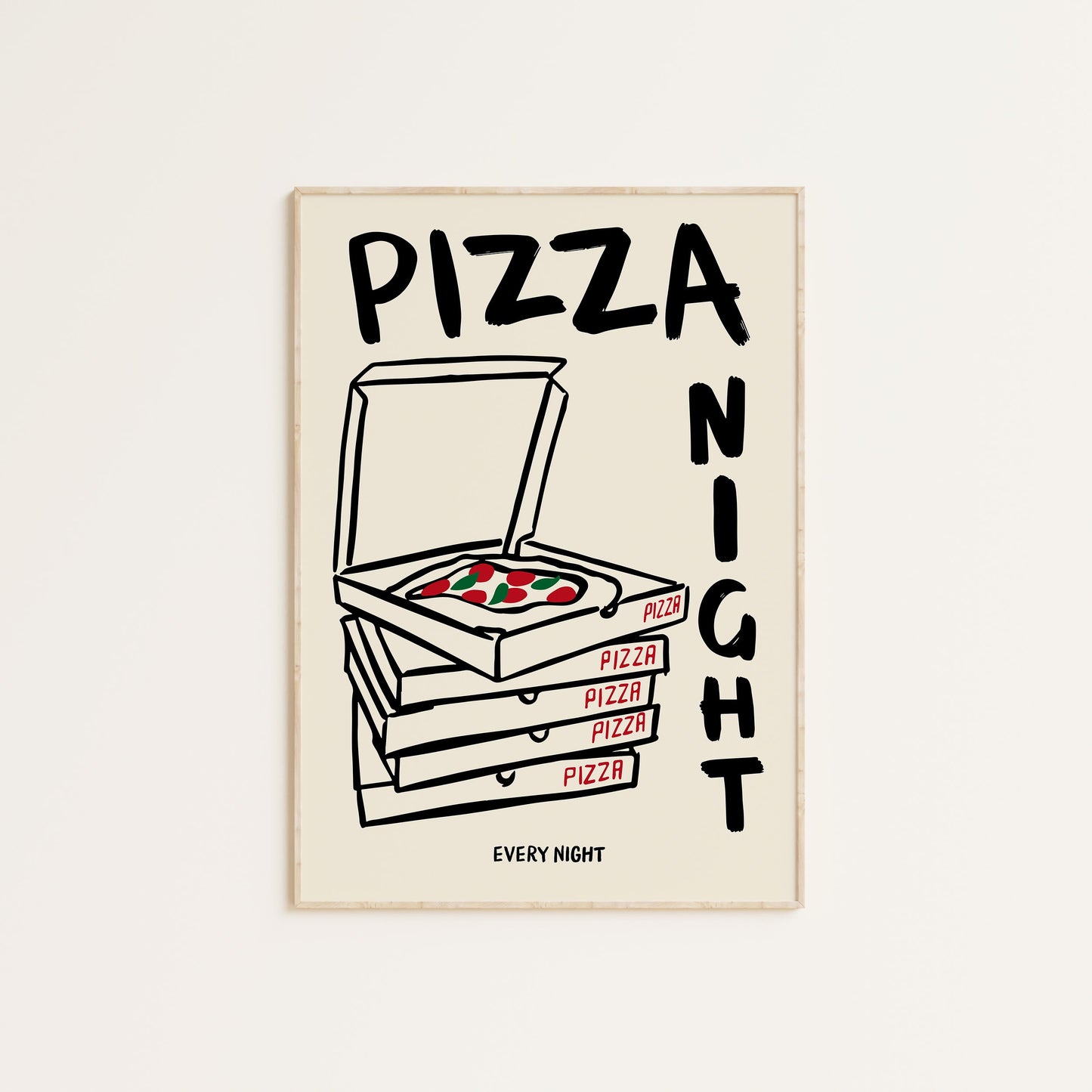 PIZZA NIGHT PRINT