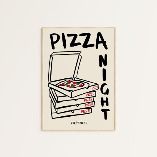 PIZZA NIGHT PRINT