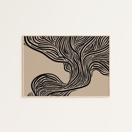 ABSTRACT LINES PRINT