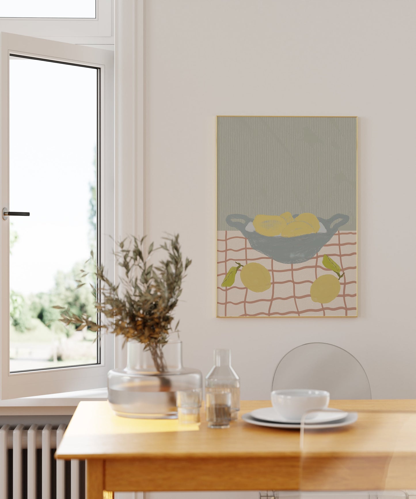 LEMONS IN A BOWL PRINT