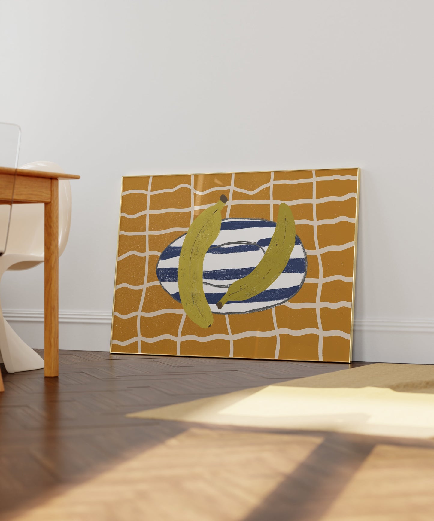 BANANAS ON A PLATE PRINT