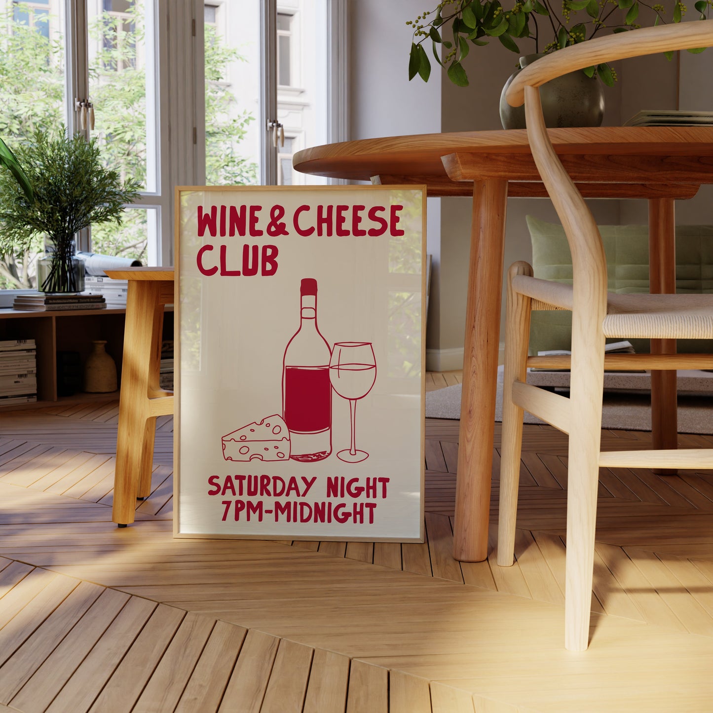 WINE AND CHEESE CLUB PRINT