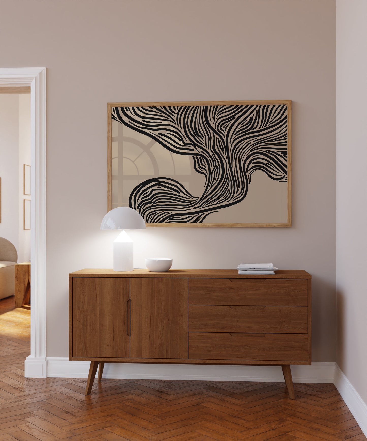 ABSTRACT LINES PRINT