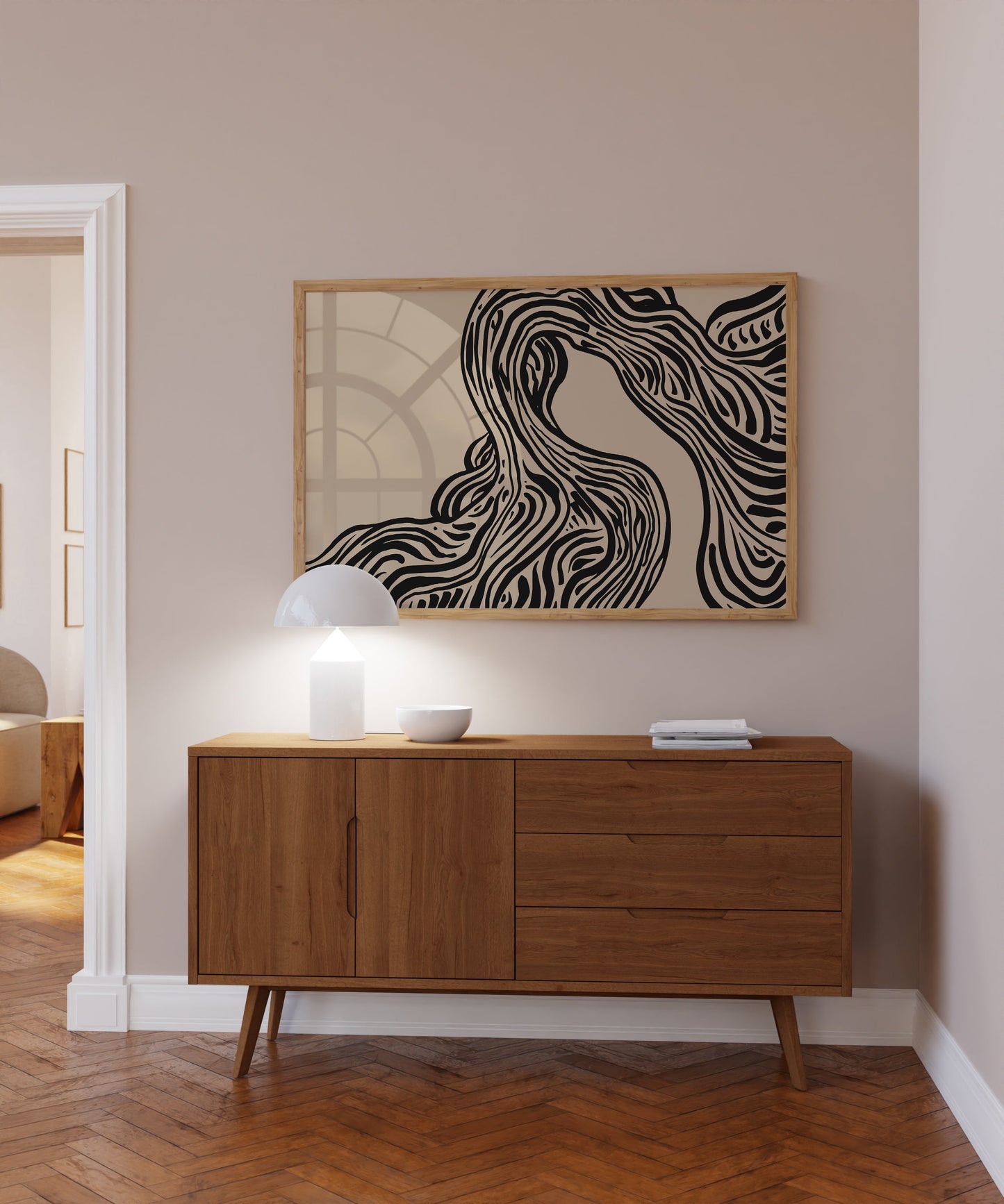 ABSTRACT LINES PRINT