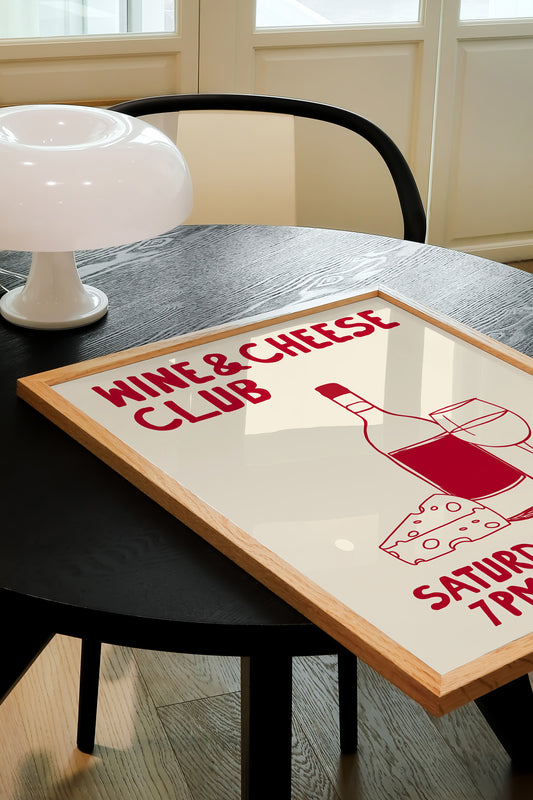 WINE AND CHEESE CLUB PRINT