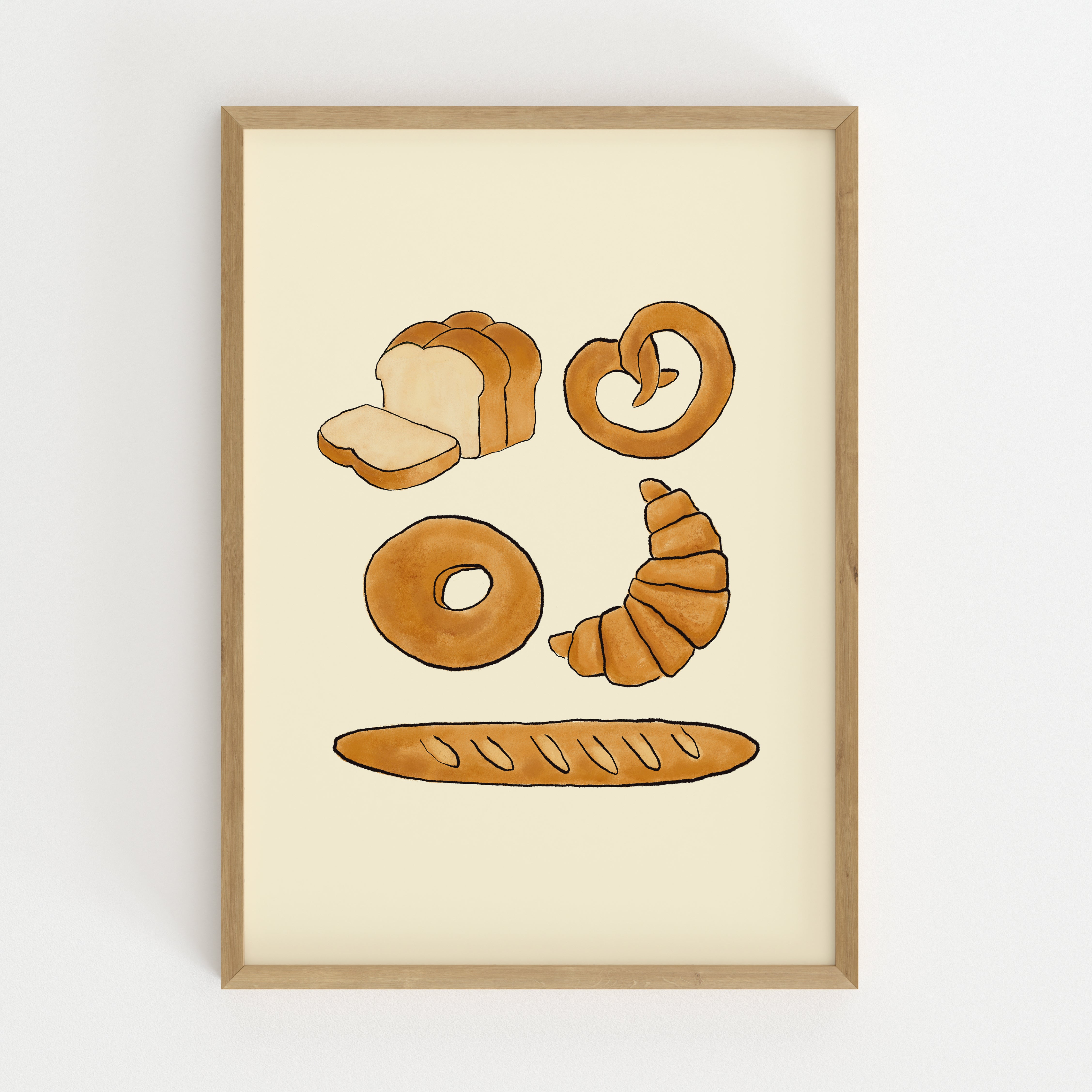 Bread Art Print | MightBeSmth