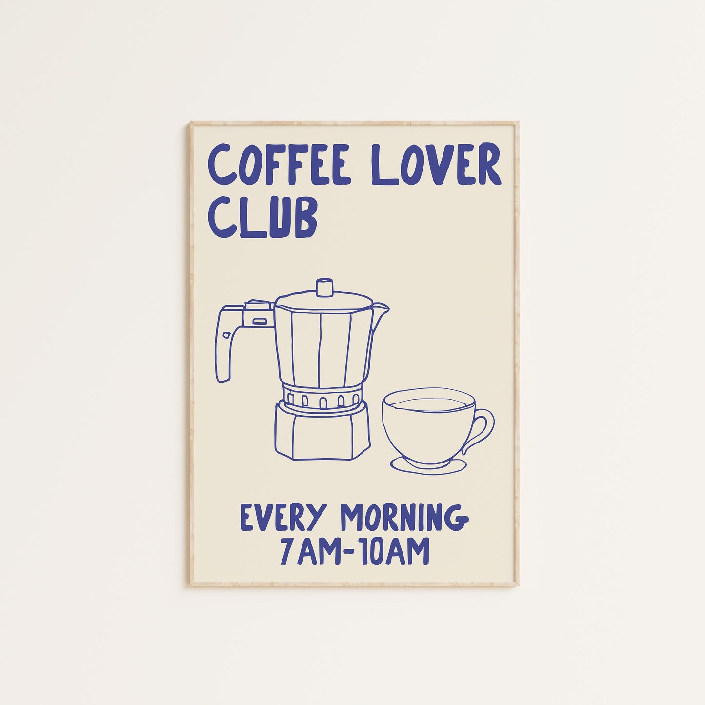 COFFEE LOVER CLUB PRINT
