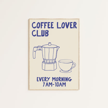COFFEE LOVER CLUB PRINT