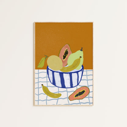 FRUITS IN A BOWL PRINT