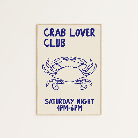 CRAB LOVER CLUB PRINT