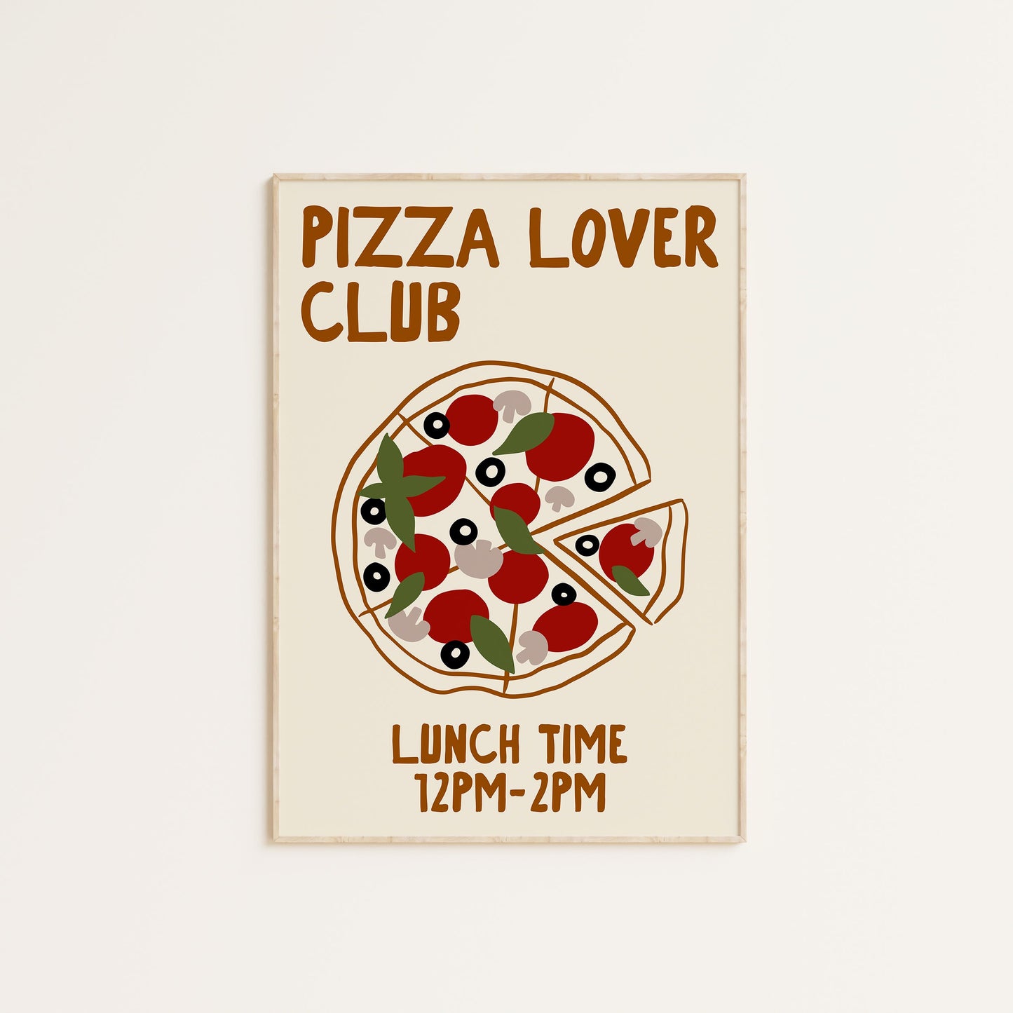 PIZZA LOVER CLUB PRINT