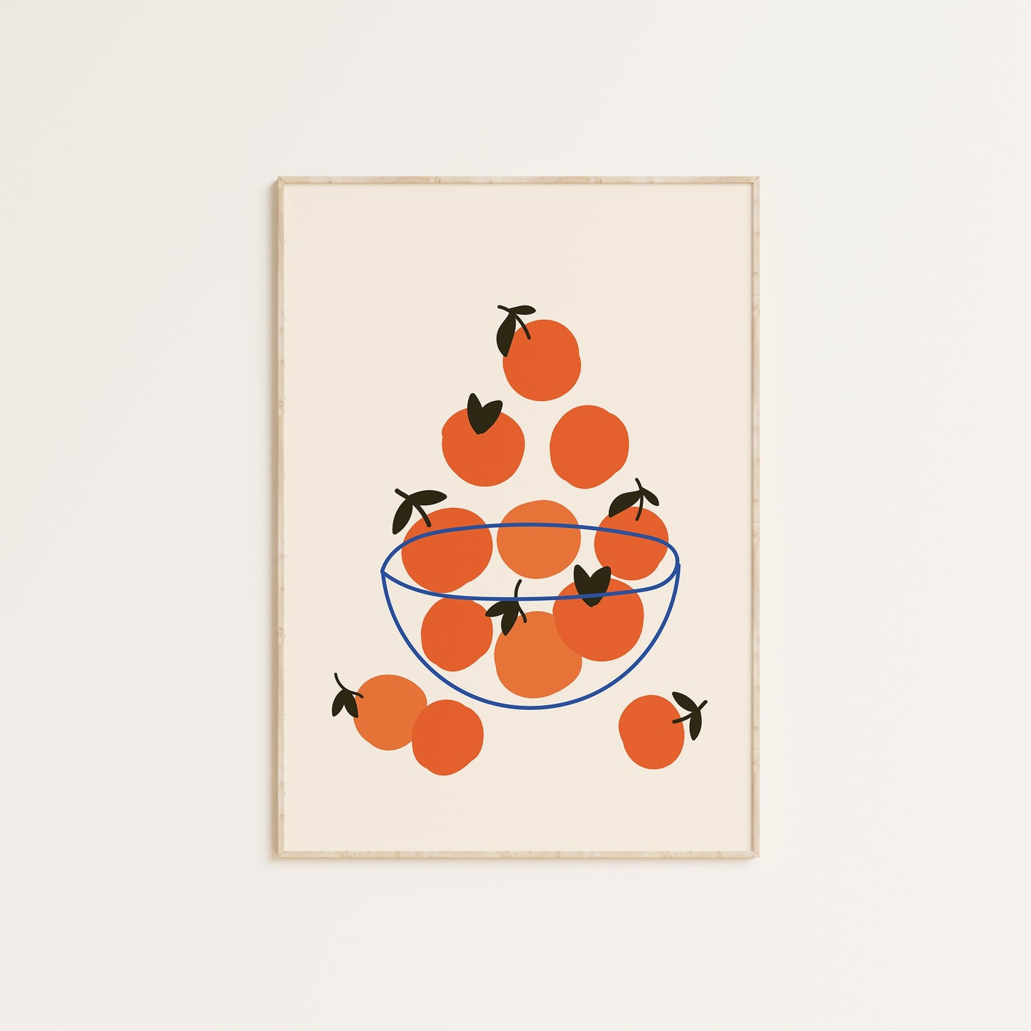ORANGES IN A BOWL PRINT