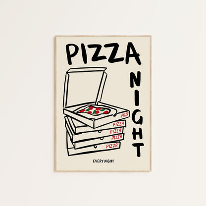 PIZZA NIGHT PRINT