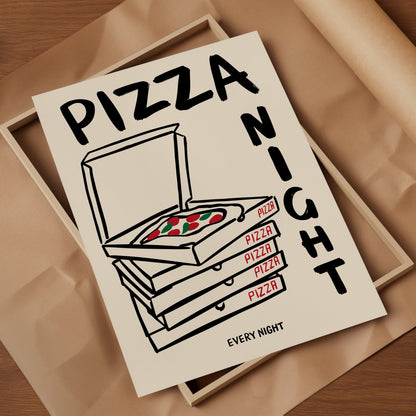 PIZZA NIGHT PRINT