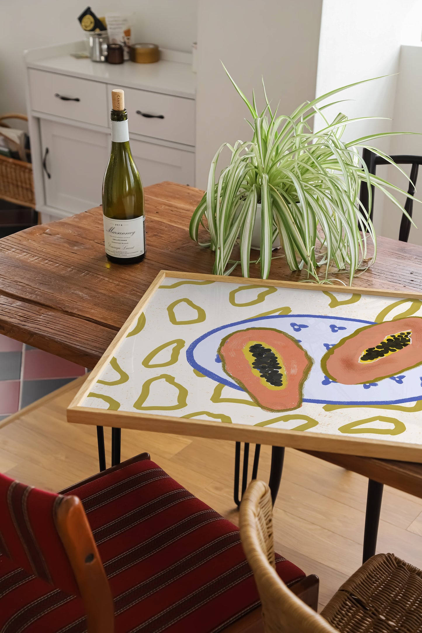 PAPAYA ON A PLATE PRINT