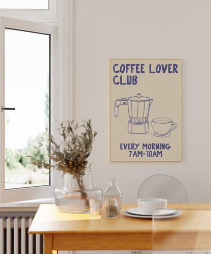 COFFEE LOVER CLUB PRINT