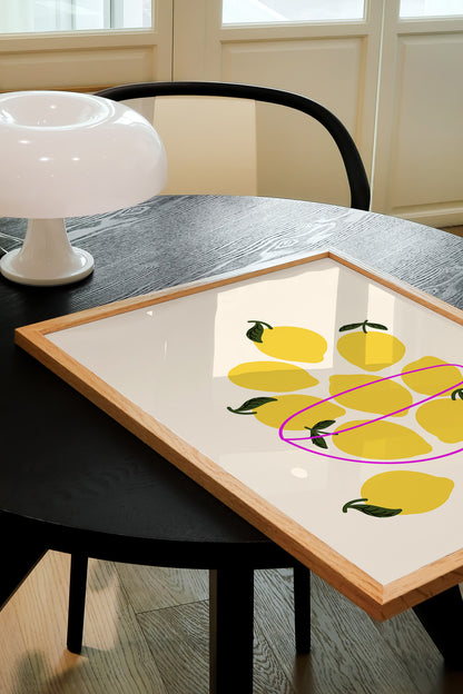 LEMONS IN A BOWL PRINT
