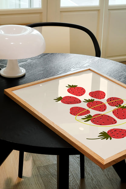STRAWBERRIES IN A BOWL PRINT