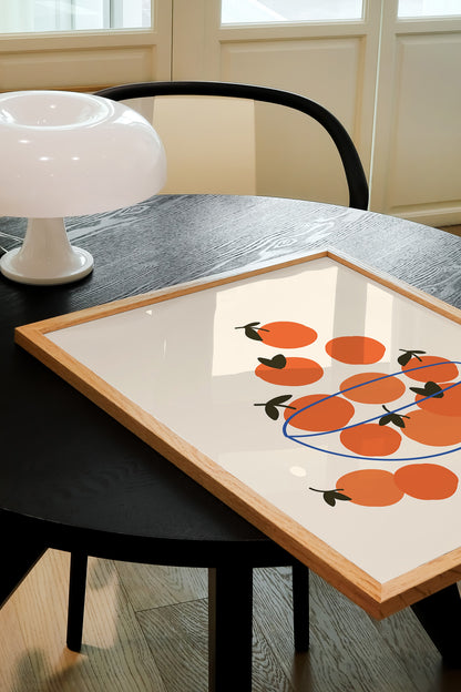 ORANGES IN A BOWL PRINT